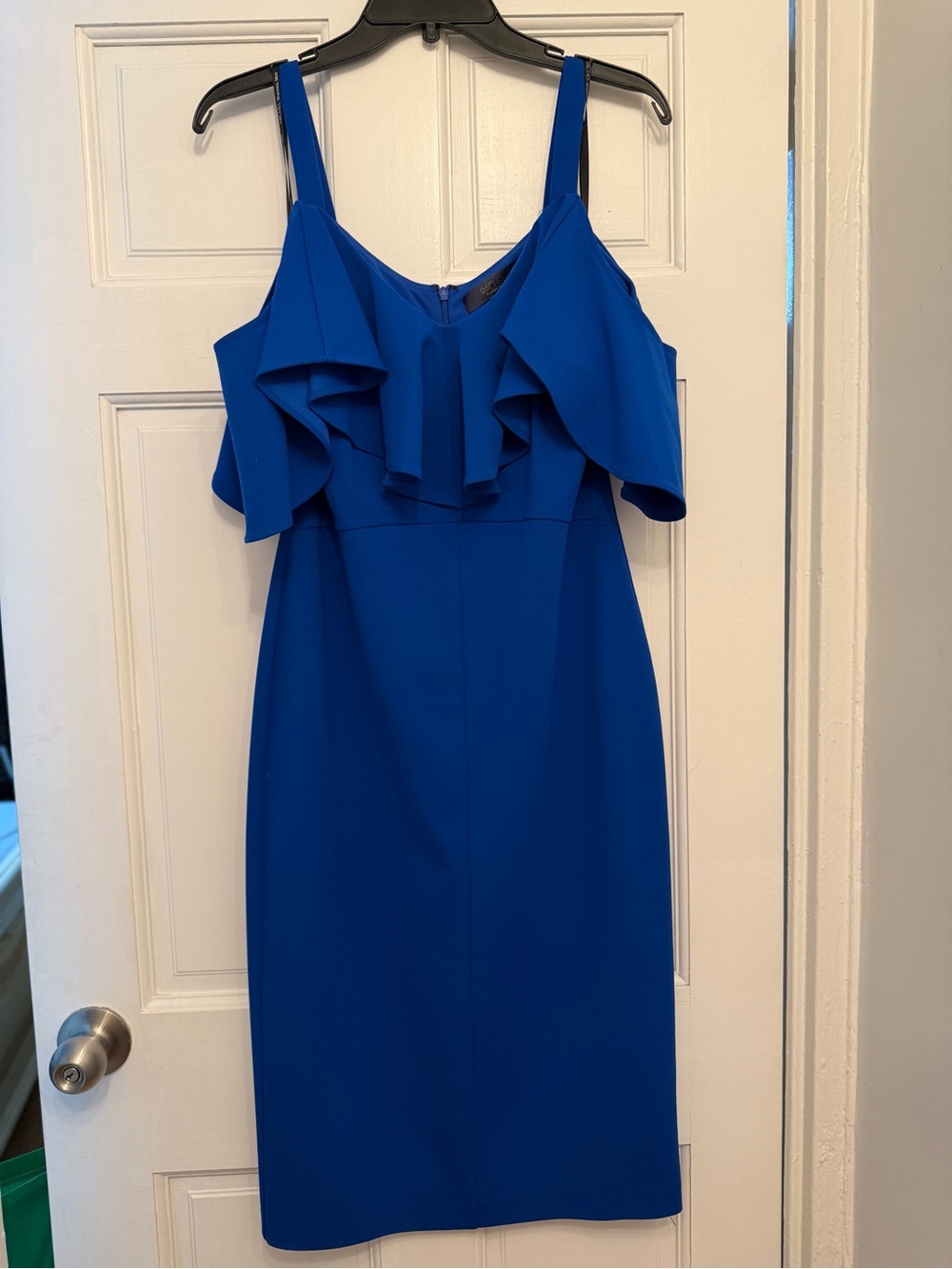 RACHEL Rachel Roy Royal Blue Ruffle Midi Dress